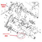 ชุดแผ่นรองเครื่องขัด MAKITA (แท้)  9401 ( MT940, MT941, 9403 DIY ทดแทนกันได้) (แผ่นคาร์บอนพร้อมแถมยางรอง) #408004