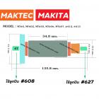 ทุ่นสว่าน สำหรับ Maktec MT60, MT602, MT603, MT606, MT607 / Makita 6412, 6413 * ขดลวดทองแดง เกรด A*