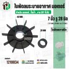 ใบพัดลมมอเตอร์ ใบพัดลมปั๊มน้ำ (พลาสติก ) 7 นิ้ว รู 28 mm. ( 177 mm. x 28 mm. หนา 27 mm. )  ( แบบหนา ) ( GLT ) ( ใบพัดลมร