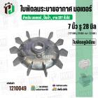 ใบพัดลมมอเตอร์ ( อลูมิเนียม ) 7 นิ้ว รู 28 mm. ( 177 mm.รู 28 mm. ดุม 47 mm. ) ( GK07P28/ แบบฉีด )