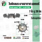 ใบพัดลมมอเตอร์ ( อลูมิเนียม ) 7 นิ้ว รู 28 mm. ( 177 mm.รู 28 mm. ดุม 47 mm. ) ( GK07P28/ แบบฉีด )