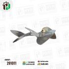 ใบพัดลมตู้แช่ 6 นิ้ว ( 15 cm ) รูกลาง 8 mm   ( ใบพัด 5 แฉก ) ( อลูมิเนียม  ) #อะไหล่ตู้แช่